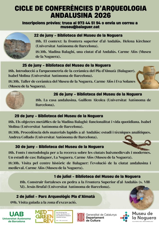 Póster Curso Arqueología Andalusí Pla d'Almata
